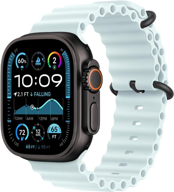 LUJING Uhrenarmband Silikon, Blau, Unisex - Bild 1