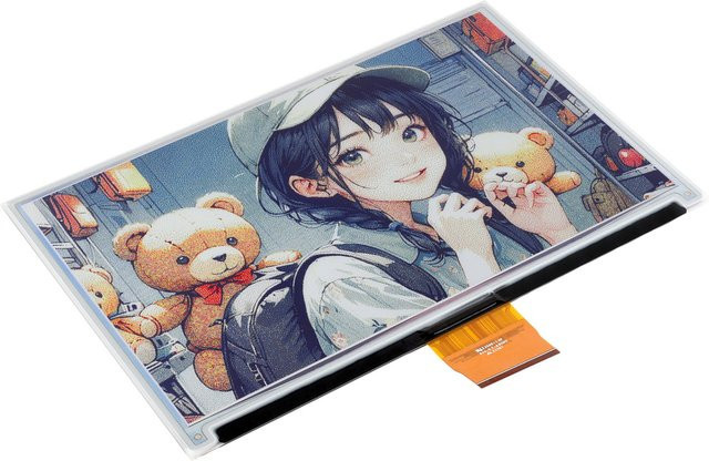 Waveshare 7,3 Zoll E Ink Spectra 6 (E6) Vollfarbiges E-Paper-Display - Bild 1