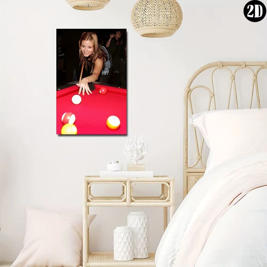 CIFBUY Wandkunst aus Stoff mit Frauen Pool Spieler Motiv im klassischen Stil, Multicolor, Rechteckig - Bild 4