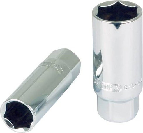 KS Tools CHROMEplus Zündkerzen-Stecknuss 1/2 Zoll, 18mm, Silber - Bild 1