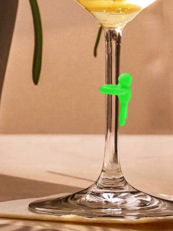 12 Stück Silikon-Weinglas-Etiketten in Multicolor zur Identifikation von Trinkgläsern für Party und Barware - Bild 2