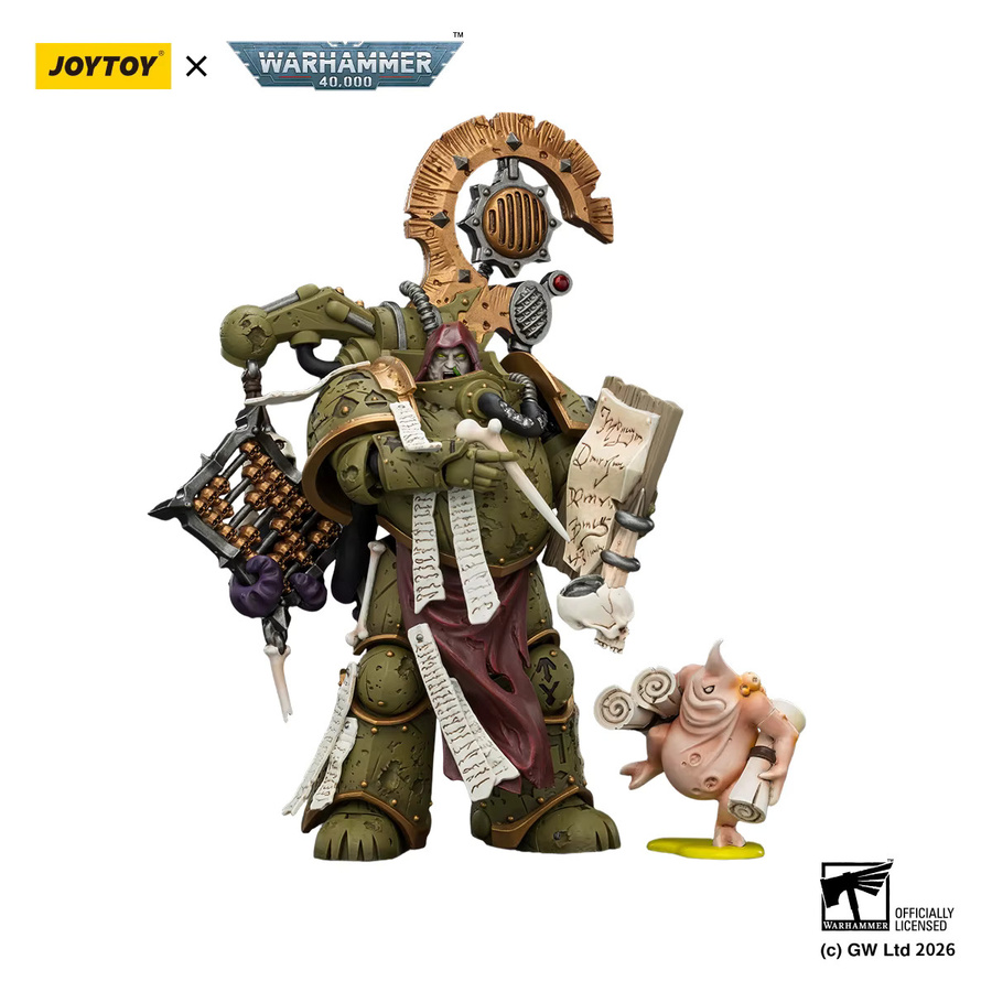 JOYTOY Warhammer40K Death Guard Tallyman mit Plasmapistole, Actionfigur - Bild 2