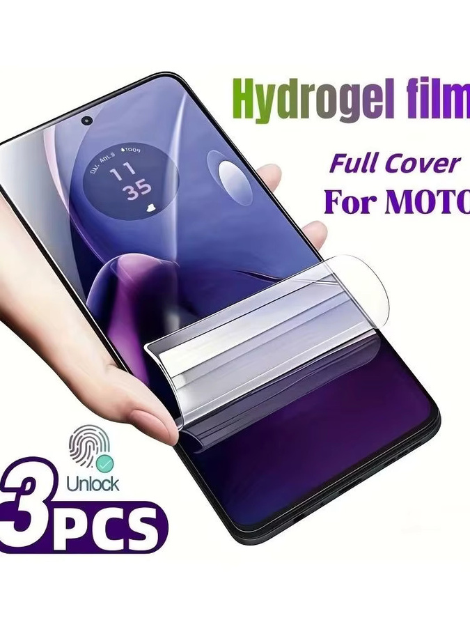 3er-Pack Hydrogel Displayschutzfolie für Motorola G Stylus 5G 2023 2024 2025 und G Power 5G 2024, transparent - Bild 7
