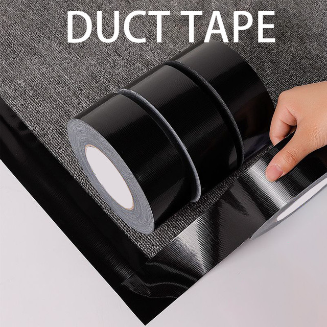 Superklebendes Stoffklebeband in Schwarz zur Reparatur von Zelten, Planen und Fahrradsitzen - Bild 1