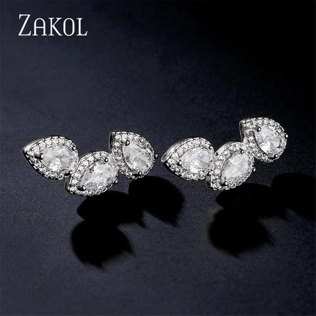 Lucky Star Jewelry Ohrstecker, Zirkonia, Kristall, Kupfer, Schwarz, Damen - Bild 1