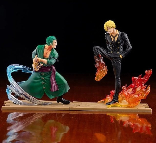 Bandai One Piece Luffy Sanji Zoro Kampfkrieger, Actionfigur, 15cm - Bild 1
