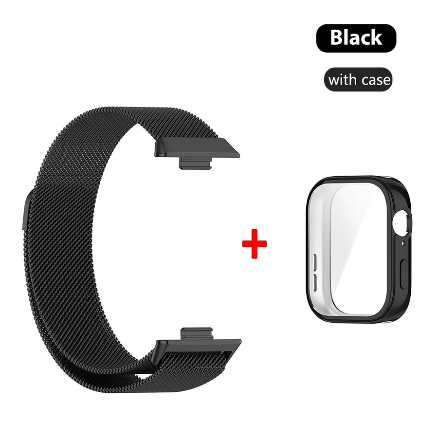Mptionx Uhrenarmband Huawei Watch Fit 3, Edelstahl, Milanaise, Unisex - Bild 3