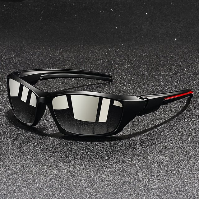 WSZ Sportsonnenbrille, Wrap, Vollrand, Kunststoff, Unisex, black - Bild 1