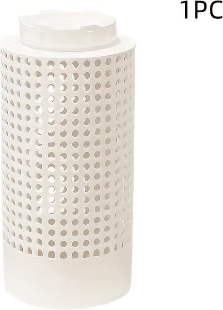 LChome Regenwurmkiste in Weiß, geruchsdichtes rundes Design aus PVC für Hausgärten und Rasenpflege - Bild 1