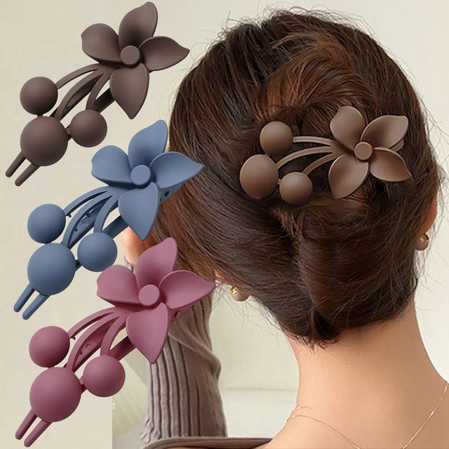 FORWOT Haarspangen Frosted Flower, Damen - Bild 1