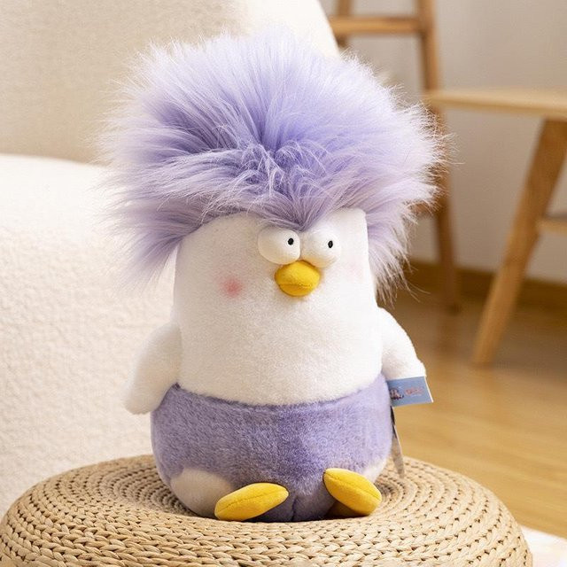 Süße Dopamin-Plüschtier-Hühnerpuppe, Weiches Kissen, 45cm - Bild 1