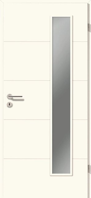 Zimmertür GetaDoor Catro Line Weiß Satiniert Rechts B: 73,5 cm, H: 198,5 cm - Bild 1