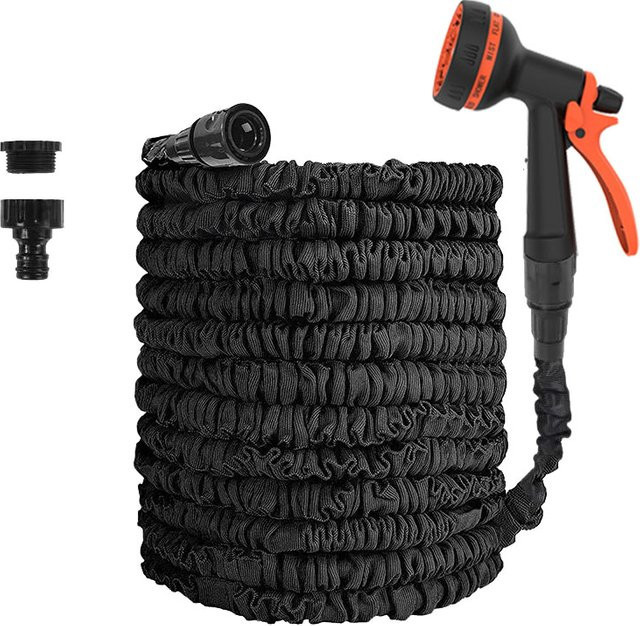 Erweiterbarer magischer Schlauch für die Gartenbewässerung und Autoreinigung mit Wasserpistole - Bild 1