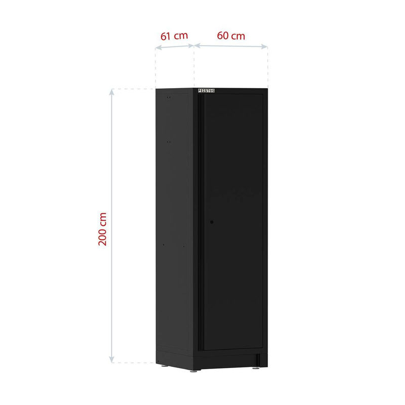 Feistos Hochschrank EOS Blackline Solo Schwarz B/T/H: 60 x 61 x 200 cm - Bild 4