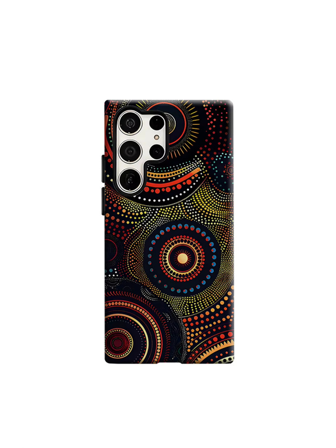 Stoßfeste Aboriginal Dot Art Handyhülle für Samsung Galaxy S26 S25 S24 S23 Ultra Plus in Multicolour - Bild 7