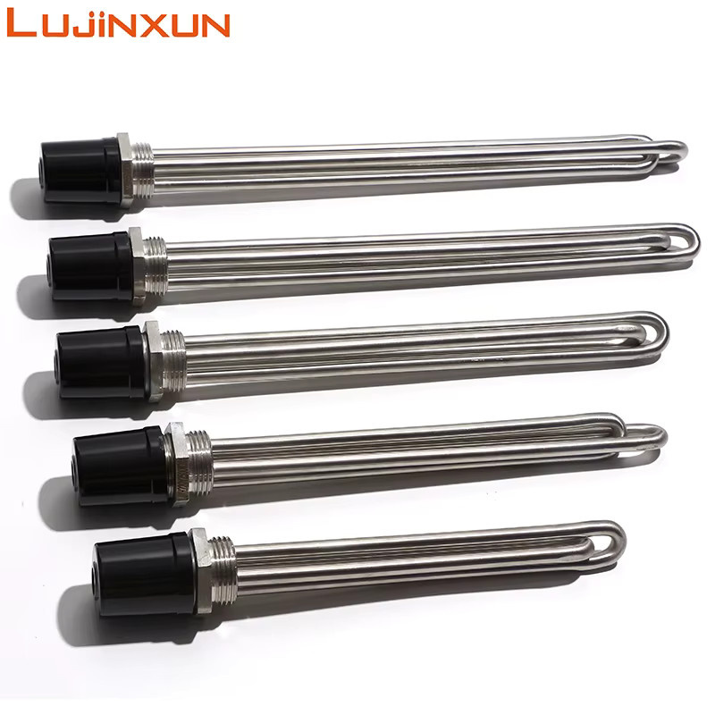 LUJINXUN G1 Solarheizelement aus Edelstahl 304SUS, 1 Zoll DN25 32 mm, elektrisches Heizrohr, Farbe: Silber, 220 V - Bild 2
