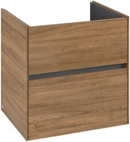 V&B Waschtischunterschrank Collaro in Kansas Oak mit mittiger Waschtischposition, B/T/H: 61,1 x 61,1 x 48 cm - Bild 1