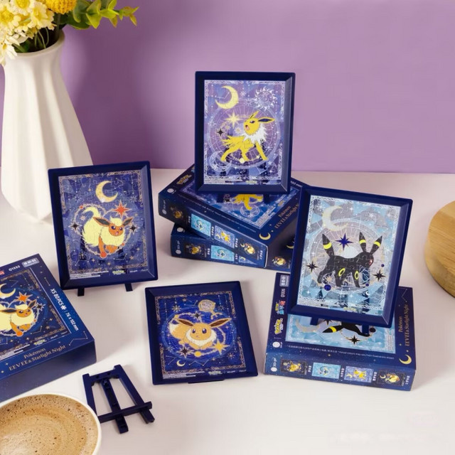 Bandai Pokémon Eievui Starlight Night Series, Mini Transparentes Puzzle, 80 Teile - Bild 1