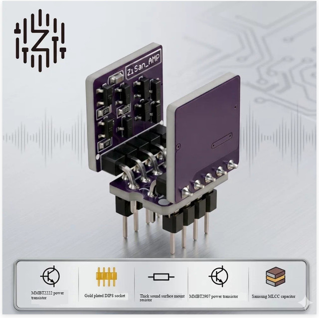 Zi Shan DIP Dual-Operationsverstärker Upgrade-Ersatz für AD8620 NE5532 OPA2604 OP275 AD797 MUSES02 MMBT Mosfet - Bild 1