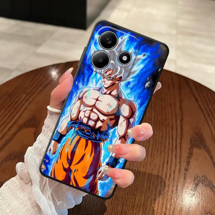 Dragon Ball Super Saiyajin 3D Handyhülle für Xiaomi Redmi Note 13 14 Pro Plus 9 10 11 12 Pro 10S in Schwarz und Multicolour - Bild 2