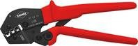 Knipex Crimpzange 97 52 18 in Rot mit rutschfestem Kunststoffüberzug, 250 mm - Bild 1