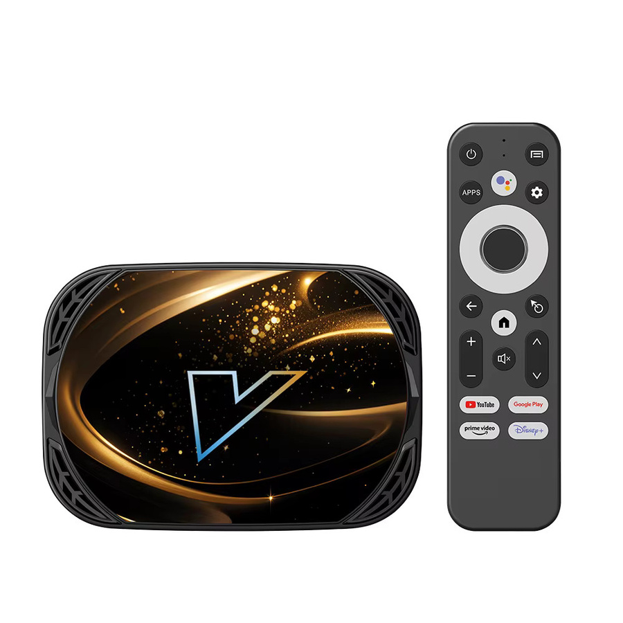 VONTAR X5 TV-Box Android 14 mit Amlogic S905X5M, 4GB RAM, 128GB Speicher, 4K UHD, AV1, WiFi6 und LAN, Schwarz - Bild 4