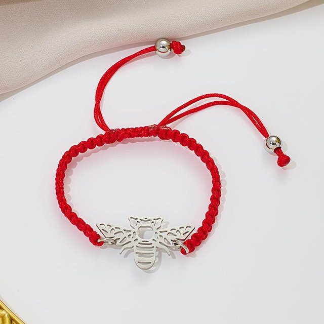 Armband Schmetterling Biene, Silber, Damen - Bild 1
