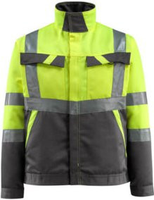 Mascot Forster Arbeitsjacke in Gelb und Dunkelanthrazit Größe 2XL nach EN ISO 20471 Klasse 2 - Bild 1
