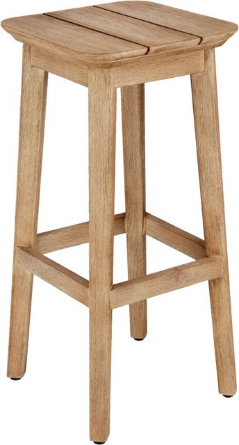 VEGA Outdoor Barhocker Costo aus Holz in Hellbraun, 2er Pack, B/T/H: 36 x 36 x 76 cm - Bild 1