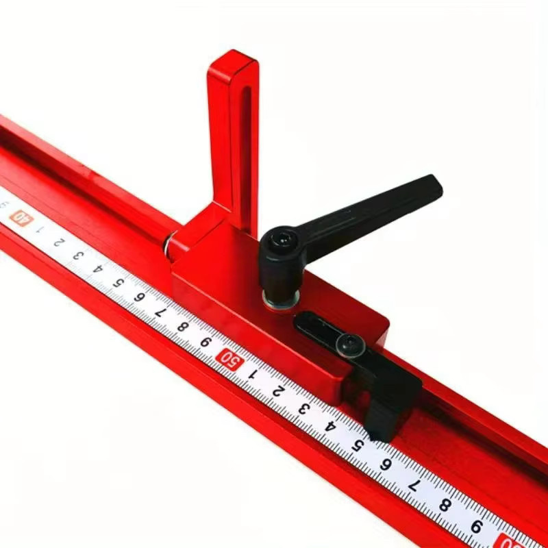 JIGHOLE T-Schiene Gehrungsschiene aus Aluminiumlegierung in Rot, 50 cm - Bild 3