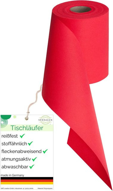 Sensalux Vlies-Tischläufer Pink, wasserabweisend und waschbar, Breite: 15 cm, Länge: 25 m - Bild 1