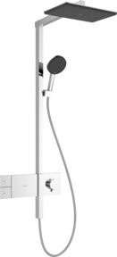 Hansgrohe Showerpipe Raindance Alive Q 1jet Duschsystem mit Thermostat und Massagefunktion in Chrom - Bild 1