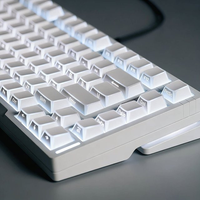 Venit Keys Shadow Keycap Set mit 137 Tasten in White, Cherry Profile PBT Shine Through Tastenkappen mit seitlich bedrucktem Rand für mechanische MX-Tastaturen - Bild 1