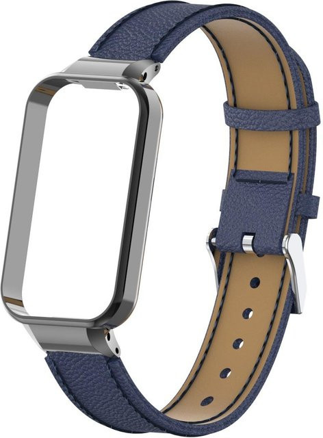Agood Uhrenarmband Leder, blau, Unisex - Bild 1