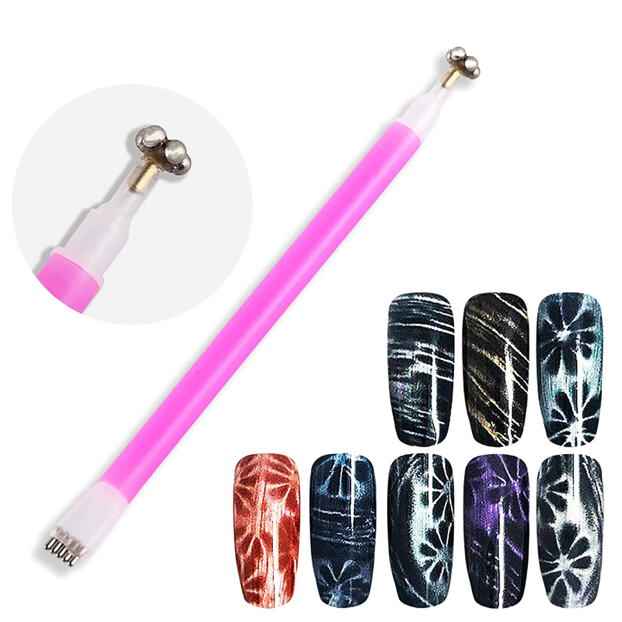LULAA Magnetischer Nagellack-Stift, Doppelseitig, Blumenförmig - Bild 2