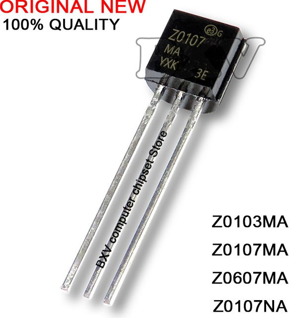 10 Stück Trioden z0103ma z0107ma z0607ma z0107na z0103 im TO-92 Gehäuse in Schwarz - Bild 1