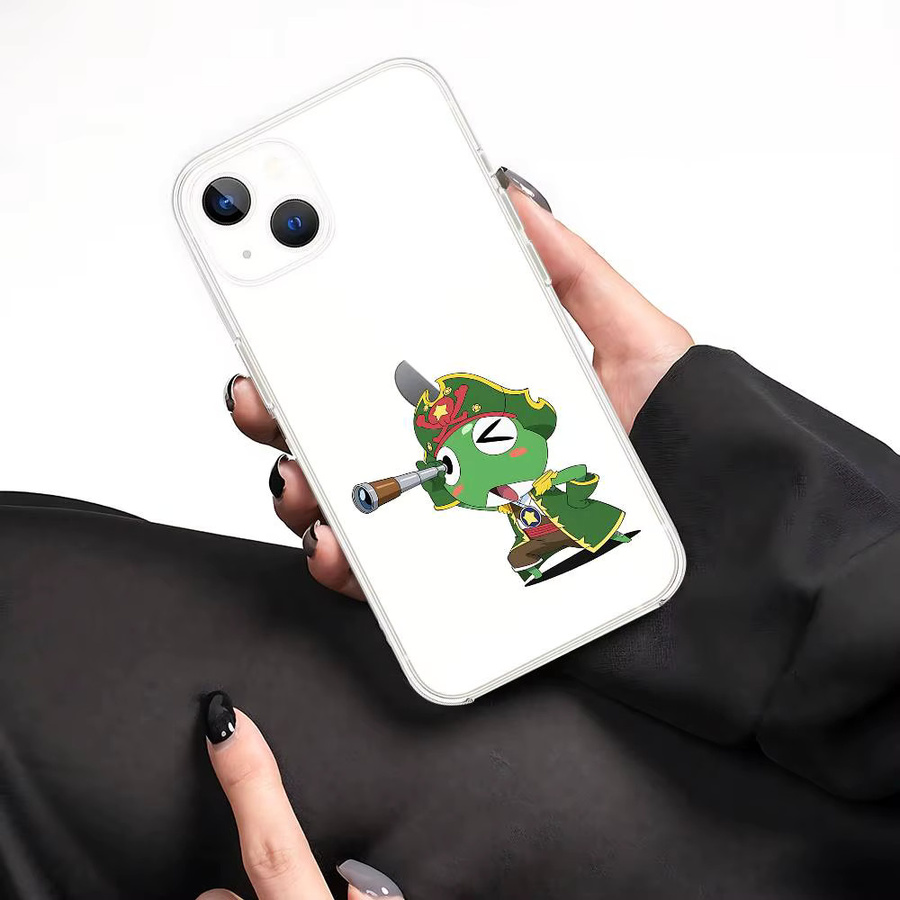 K-Keroro Gunsou Handyhülle für iPhone 11 bis 17 Pro Max, transparente und stoßfeste Schutzhülle - Bild 3