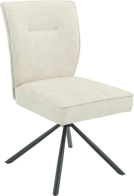 Premium Living Stuhl Ellen Giga S Beige mit 360 Grad Drehsitz und Metallgestell, B/T/H: 48,0 x 65,5 x 90,5 cm - Bild 1