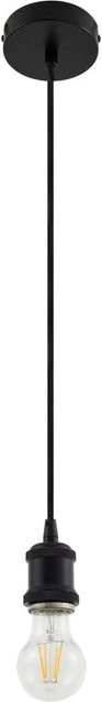 Lindby Pendelleuchte Hattie Modern Schwarz aus Aluminium, 1-flammig, E27 - Bild 1