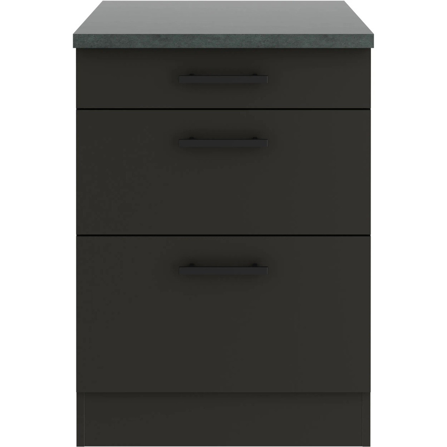 OPTIFIT Madrid420 Küchen-Unterschrank in Anthrazit Matt mit modernem Design - Bild 2
