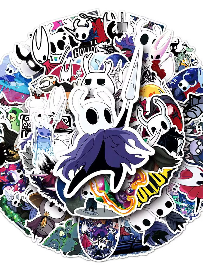 Bandai Hollow Knight Spiel-Aufkleber, 10/30/50 Stück, wasserfest - Bild 5