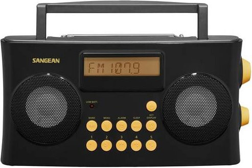 Sangean PR-D17 Taschenradio in Schwarz mit UKW, AM, FM, AUX-Anschluss und Weckfunktion - Bild 1