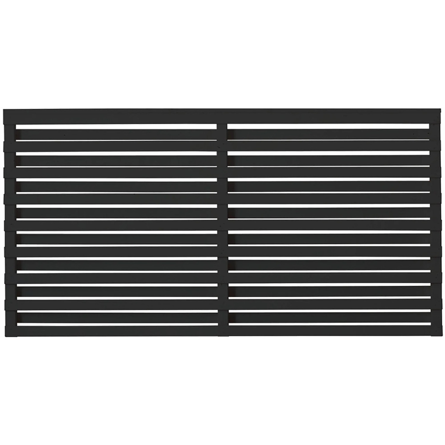 Plus Sichtschutzzaun Osaka aus lackiertem Nadelholz in Schwarz, Höhe: 180 cm, Breite: 93 cm - Bild 2