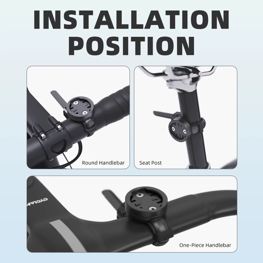 Cyclami Universal Fahrrad Halterung für GPS Computer, Radar Rücklicht, Scheinwerfer und GoPro Kamera in Schwarz - Bild 4