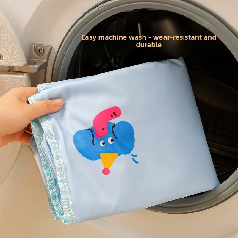 6-in-1 Reise-Aufbewahrungstasche für Kleidung von buyyes, blau, faltbare Koffer-Organisator-Tasche - Bild 2