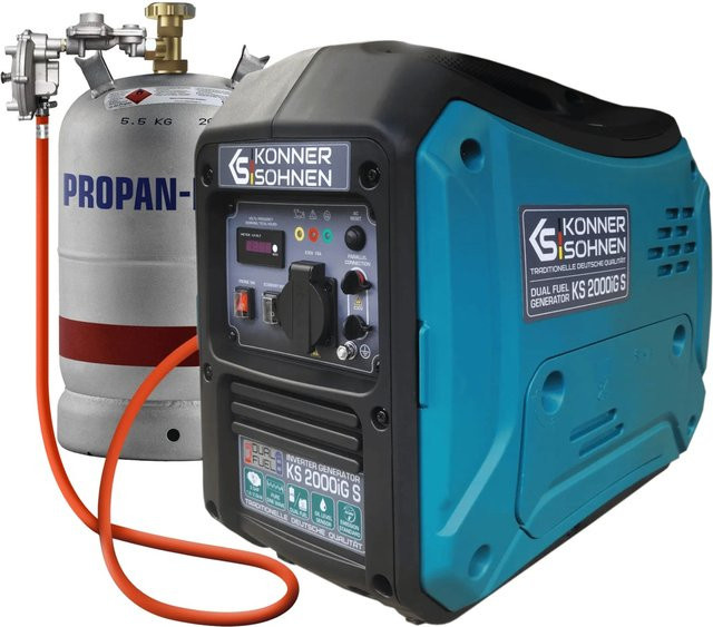 Könner & Söhnen LPG/Benzin-Inverter-Generator KS 2000iG S in Blau - Bild 1