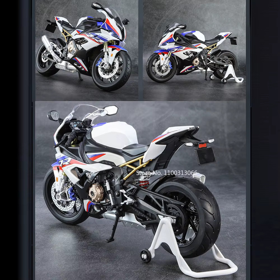 MAKEDA S1000 R1250 GS Motorräder, Spielzeugautos, Maßstab 1:9, Metall, Gummi - Bild 6
