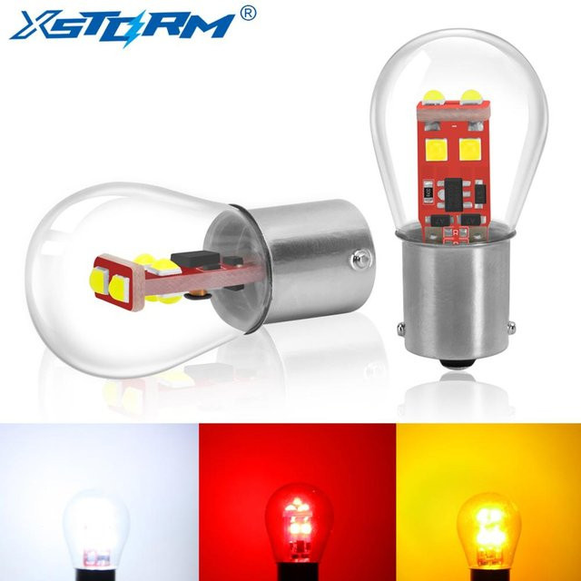 XSTORM LED-Autolampe Set 2 Stück für Blinker Rücklicht und Bremslicht, 12V, 800LM, Farben: Rot, Weiß, Gelb - Bild 1