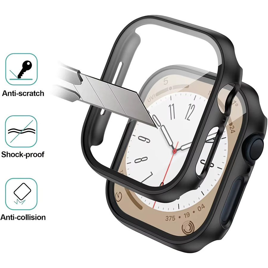 NEY Displayschutzfolie Glas+Hülle für Apple Watch, Roségold, Unisex - Bild 3