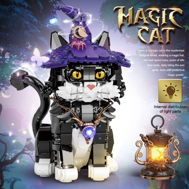 FUNXINEE Magische Katze Bausteine, MOC Modell, Bunt / Mehrfarbig - Bild 1